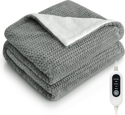 Electric heated blanket throw - electric,